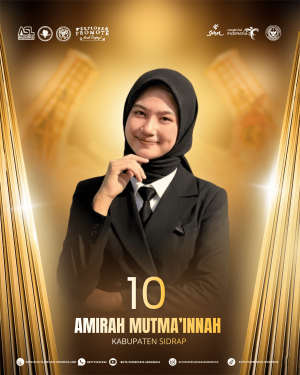 10 amirah mutma’innah kabupaten sidrap 